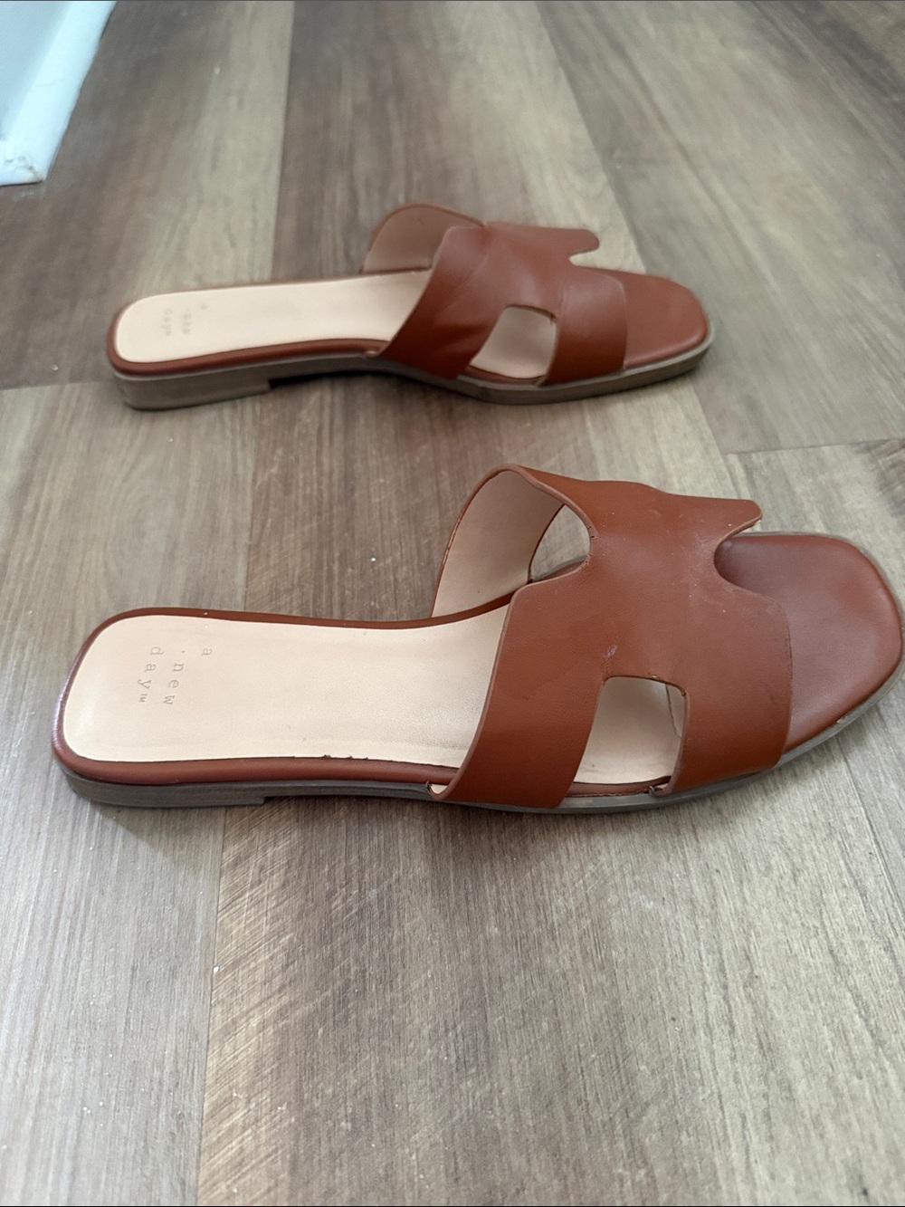 a new day Cognac Cutout Slide Mules - Picture 3 of 5